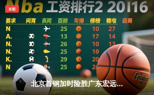 北京首钢加时险胜广东宏远 方硕关键三分锁定胜局